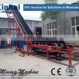High Conveying Belt Conveyor With High Inclination Angle , Material Handing Equipment