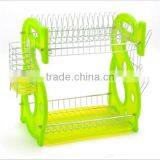 Two-tier Wire Kitchen Dish Rack thumbnail-1