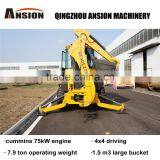 AS790 100HP tractor backhoe loader new for sale 7.9ton 83kW AC Pilot joystick