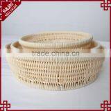 Graceful Weaved Round PP Rattan Bread Basket for Wholesale thumbnail-4