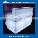 2017 Modern PE Plastic Bar Table Set High Bar Cocktail Table White Plastic LED Furniture Led Bar Table thumbnail-6