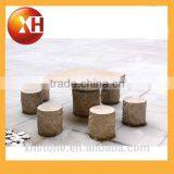 Garden Marble Top Wood Dining Table for Outdoor Furniture thumbnail-2