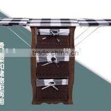 Wicker Drawer Wood Folding Ironing Board thumbnail-2