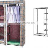 Store More Fashion Durable Fabric Steel Bedroom Wardrobe thumbnail-2
