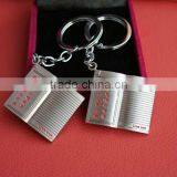 Book Shape Metal Key Chain thumbnail-1
