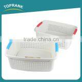 Rectangular Plastic Cheap Plastic Storage Baskets PP Plastic Contain Middle Laudry Basket thumbnail-1