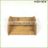 Bamboo Cocktail Napkin Caddy Holder With Bar Homex BSCI/Factory thumbnail-4