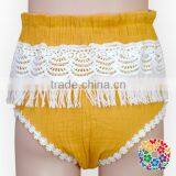 Wholesale Toddler Girls Boutique White Lace Tassels Girl Bloomers Wholesale thumbnail-4