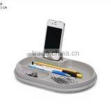 Concrete Pens / Pencils / Stationery Holder in Original Grey Color Organizer Tray) thumbnail-1