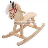 Wooden Rocking Horse Baby Toy Kids Children Equipment Parts Stable Product Wholesale Interior Decoration China Supplier thumbnail-1