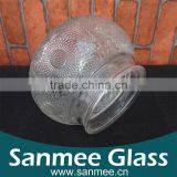 Large Capacity Embossed Glass Mason Jar With Glass Lid thumbnail-2