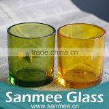 2PCS American Style Color Spray Thick Wall Glass Candle Holder thumbnail-1