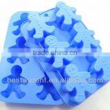 Cheapest Silicone Rubber 6 Cups Snowman Christmas Silicone Cake Molds,
