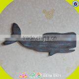 2017 New Design Home Decoration Wooden Wall Decor Top Fashion Whale Shape Wooden Wall Decor W09D017 thumbnail-2