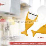 Stainless Steel Y Shaped Peeler With Fish Shaped Handle thumbnail-1