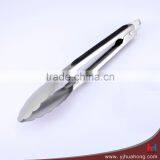 9" Fashion Design Durable Stainless Steel Food Tongs thumbnail-1