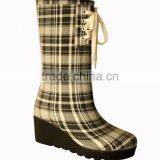 Wedge Heel Custom Made Rain Boots,sex Ladies Rubber Rain Boots thumbnail-1