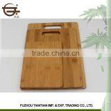 High Quality 3 Pieces Various Size Eco-friendly Square Bamboo Cuttingboard thumbnail-5
