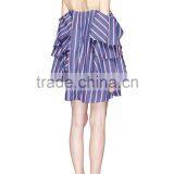 2017 Summer Cold Shoulder Stripe Shirt thumbnail-3