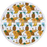 2017 Hot Sale Soft High Quality Printed Round Beach Towel Women Shawls