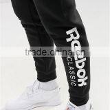 Custom Logo Side Print Men Cotton Thick Causal Sport Gym Joggers With Pocket Side Drawstring Pants thumbnail-4