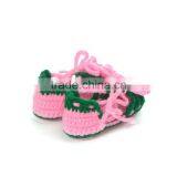 Summer Fashion Flower Hand Made Crochet Baby Toddler Shoes thumbnail-3