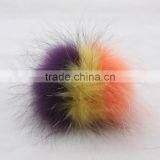 Myfur Genuine Luxury Multi Color Raccoon Fur Pom Poms For Hat and Bag Accessory thumbnail-3