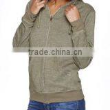 Next Level Apparel Unisex Denim Fleece Full-Zip Hoody - Made From 52% Cotton and 48% Polyester Heathered Fleece thumbnail-2