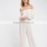 New Vintage Boho Clothing off Shoulder Summer Jumpsuits for Women thumbnail-4