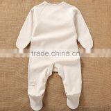 Natural Cotton Wholesale Baby Romper Long Sleeve 0-18 Months Newborn Infants Onesie Jumpsuit Clothes Set thumbnail-2