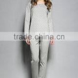 Foreign Trade Export German Brand Organic Cotton in the Spring and Autumn Winter Long Sleeve Cotton Pajamas Leisurewear Suit Plu thumbnail-1