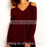 V Neck Girls Fashion Clothing Fancy Womens Sweaters thumbnail-1