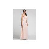 Sheath/Column Sweetheart Floor-length Chiffon Cheap Dresses for Wedding Guests thumbnail-2