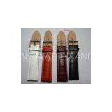 8 - 32mm Imitation Croco Leather Wrist Watch Straps With Yellow / Beige Nubuck Lining 3.00 - 4.50mm thumbnail-1