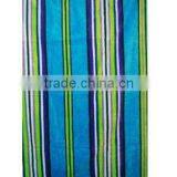 Luxury Cotton Terry Velour Jacquard Beach Towel thumbnail-1