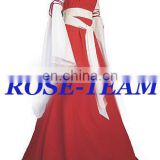 Rose Team-Free Shipping Custom Made Red Dress With Belt Medieval Luxurious Dress Victorian Dress Sexy Carnival Halloween Costume