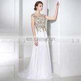 Best Selling Cap Sleeve Exquisite Beaded Chiffon Long Evening Dresses LX288 thumbnail-3