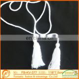 2017 fashion good quality off white cotton fringe for garments clothes