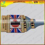 Bottle Shape Woven Heat Cut Badges