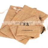 2017 Wholesale New Products One Side Screen Printed Burlap Bag for Wine thumbnail-3