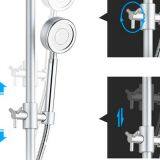 Simple Shower Spary Head Wall Mounted Bathroom Shower Set Mier Tap thumbnail-3