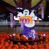 White Decoration Kids Gift Handmade Felt Halloween Hanging Ghost thumbnail-4