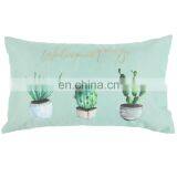 Low Profile Fashion Polyester Liner Cactus Printed Embroidered Decor Home Indoor Cushion Pillow thumbnail-2