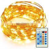 10 100 LED Light Decoration With 24 Keys Remote Control Copper String Led for Wedding Party thumbnail-3