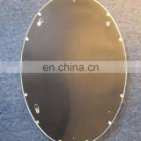 Factory Cheap Price White Color Wooden Frame Oval Mirror for Home Decoration thumbnail-3