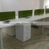 Wing Desktop Privacy Panel Frosted Glass Clamp-on Desk Divider Partition thumbnail-6