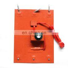 500W 600W 800W 1000W 1200W Silicone Rubber Material Electric Heaters Drum Plate