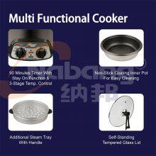 4.2L Multi Function Hot Pot Noodles Electric Cooker With Steamer & 2 Rotary Knobs thumbnail-2