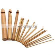High Quality Home Knitting Tools Accessories Handle Hook Bamboo Crochet Hook