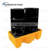 1300*700*300 2 Drum Spill Containment Pallet 66 Gallon Capacity With Drain